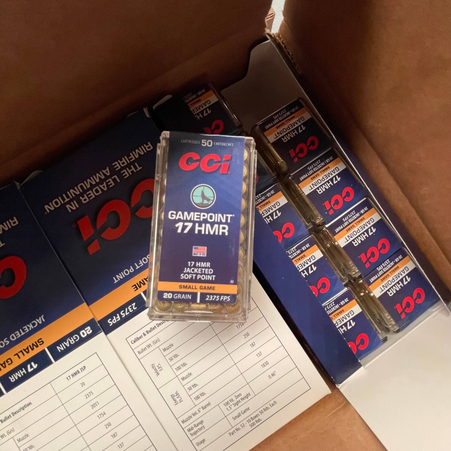17 HMR Gamepoint 20gr Jacketed Soft Point (CCI) Ammo Direct