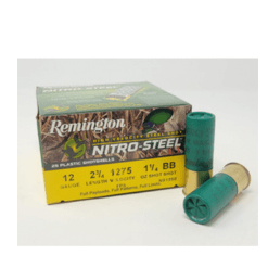 Remington 12 Gauge Ammunition Nitro Steel NS12SB 1275fps 25 Rounds
