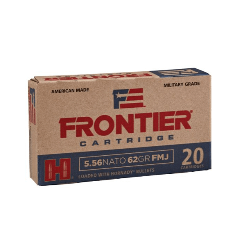 HORNADY 5.56 NATO 62GR FMJ FRONTIER