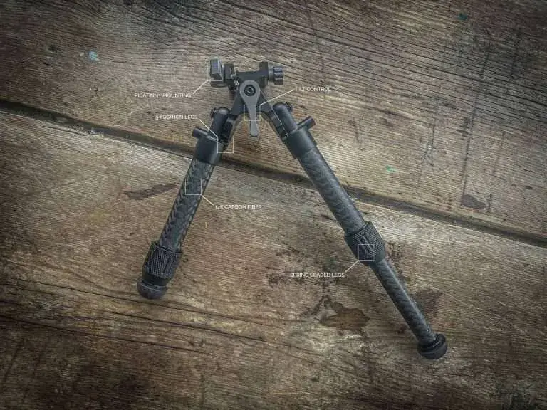 Hunters Precision Kaimai Carbon Fiber Bipod - Image 4