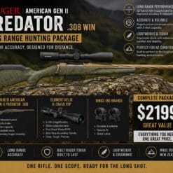 Ruger American Gen II Predator – Long Range Hunting Package
