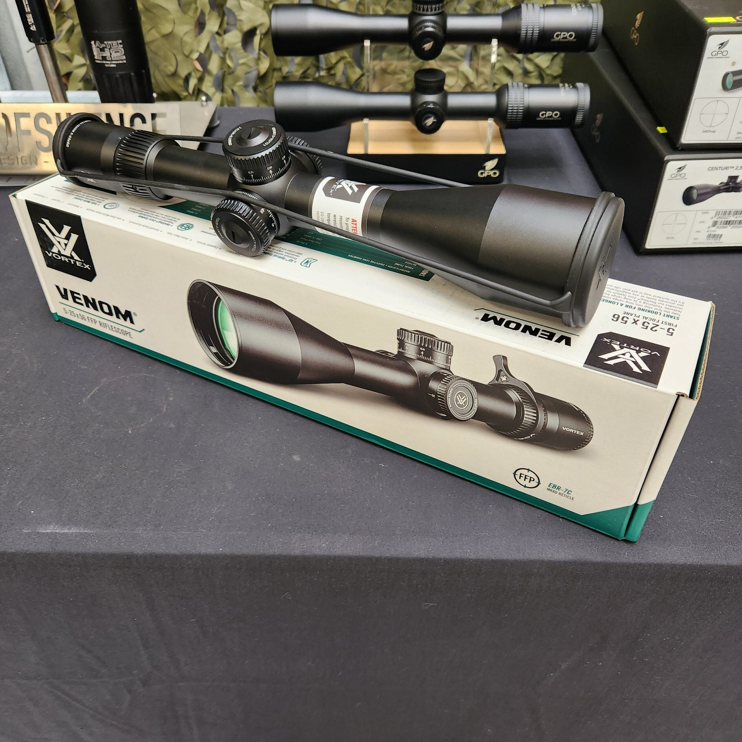 Vortex Venom 5-25x56 FFP MRAD Long Range Rifle Scope - EBR-7C Reticle VEN-52502