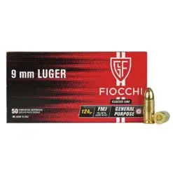 9mm 124gr FMJ (Fiocchi)