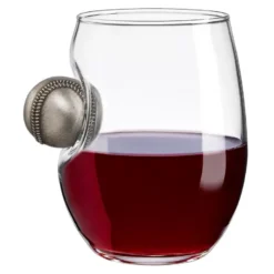 BenShot Wine Glass Baseball 15oz