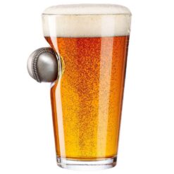 BenShot Pint Glass Baseball 16oz
