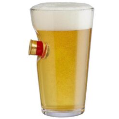 BenShot Pint Glass Shotgun Shell 16oz