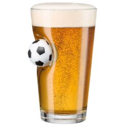BenShot Pint Glass Soccer 16oz
