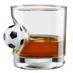 BenShot Rocks Glass Soccer 11oz